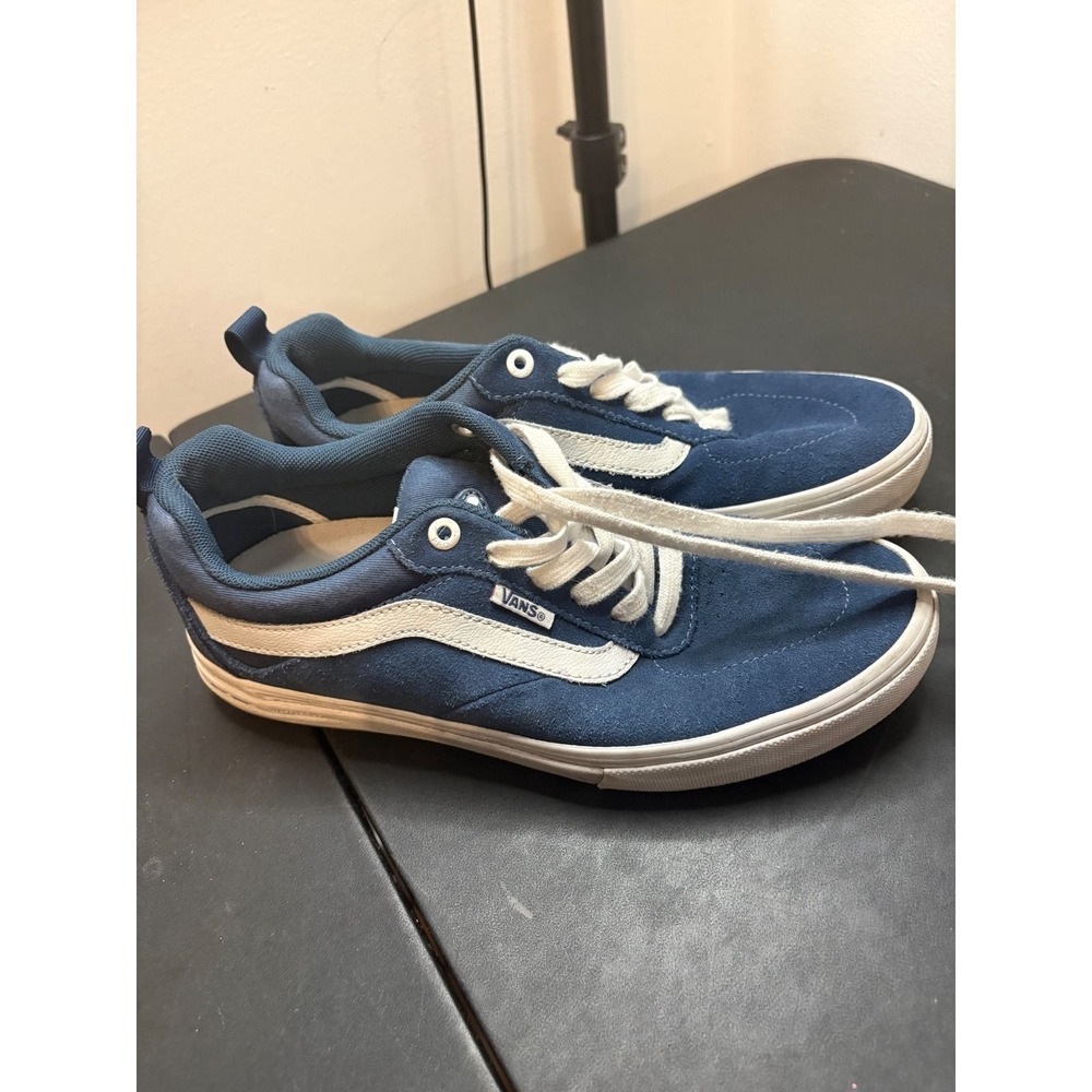 Vans Kyle Walker Pro Navy Blue Suede Skateboard Shoes Mens 7 UltraCush Wafflecup - Picture 1 of 8